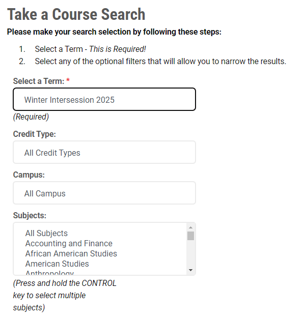 Winter Intersession Bridgewater State University